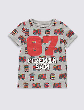 Cotton Rich Fireman Sam™ T-Shirt (1-5 Years) Image 2 of 3