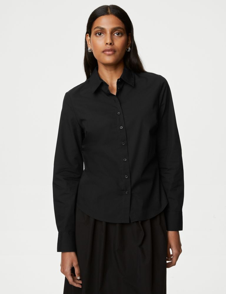 Cotton Rich Fitted Collared Shirt 4 of 5
