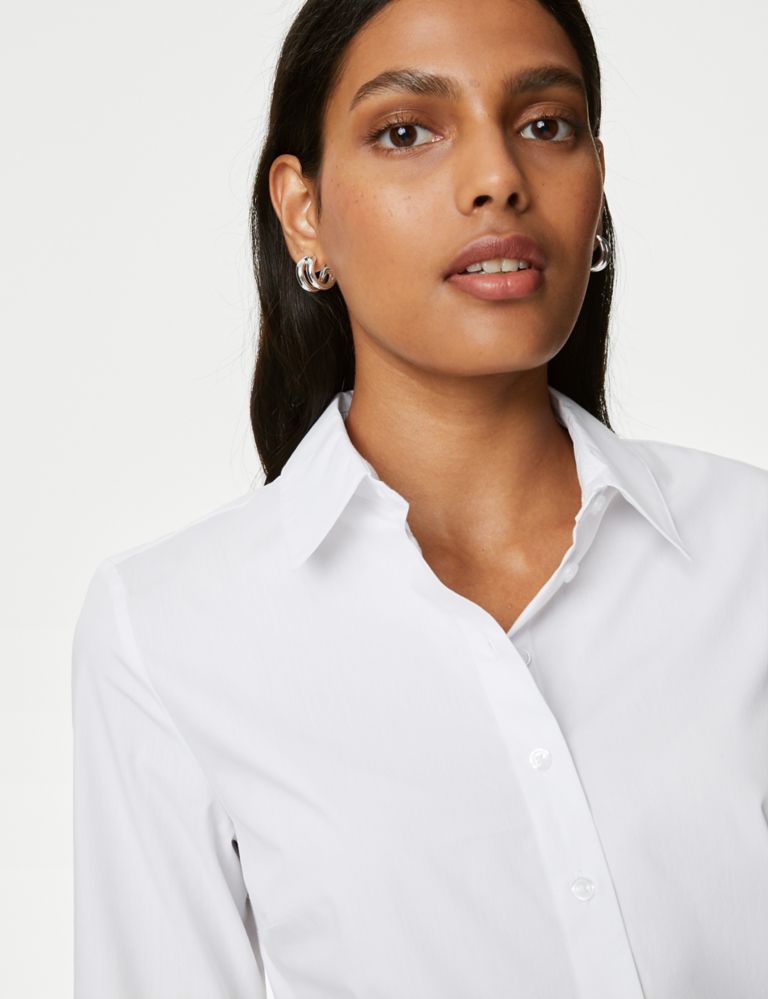 Cotton Rich Fitted Collared Shirt 4 of 5
