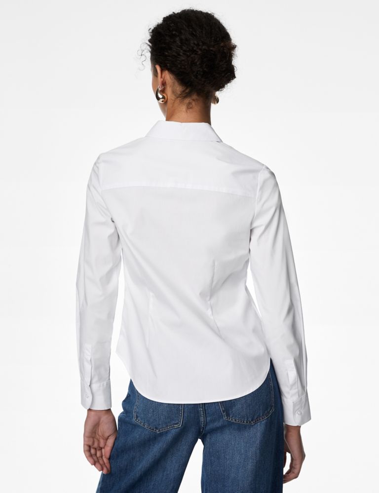 Cotton Rich Fitted Collared Shirt 5 of 5