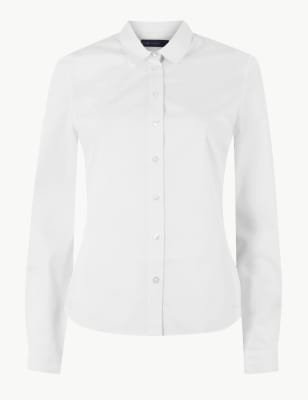 m&s womens white shirt