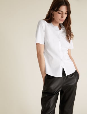 m&s womens white shirt