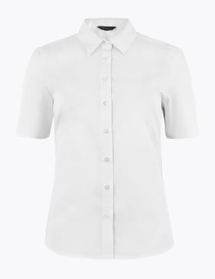 Marks and spencer 2024 short sleeve formal shirts