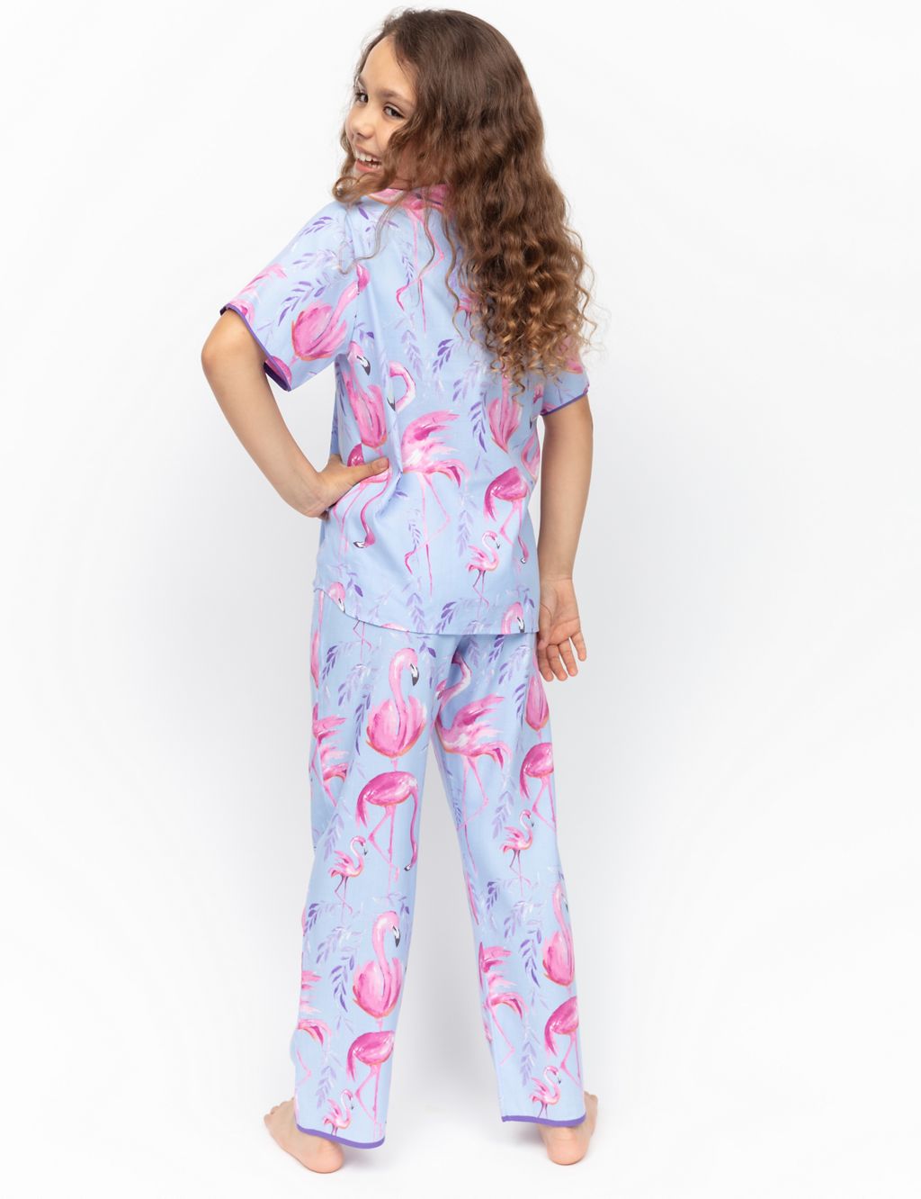 Cotton Rich Flamingo Pyjamas (2-13 Yrs) 2 of 4