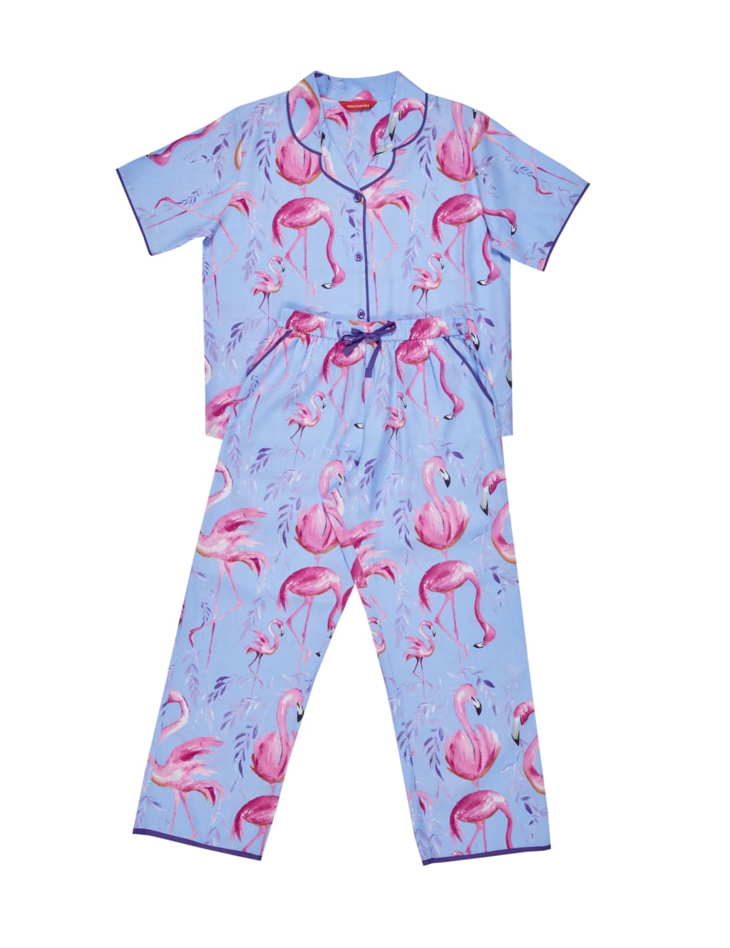 Cotton Rich Flamingo Pyjamas (2-13 Yrs) | Cyberjammies | M&S
