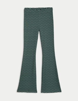 2pk Cotton Rich Ribbed Leggings (6-16 Yrs), M&S Collection