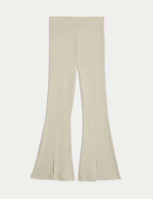 Cotton Rich Flared Leggings (6-16 Yrs) Image 2 of 4
