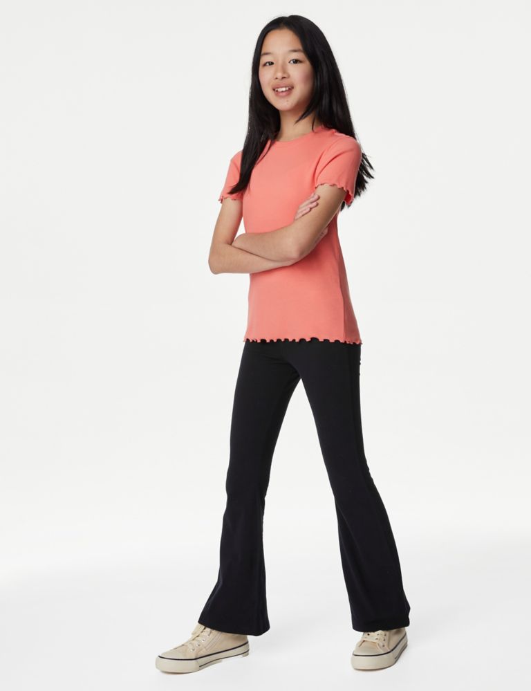 Cotton Rich Flared Leggings (6-16 Yrs) | M&S Collection | M&S