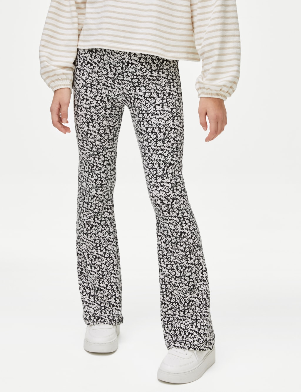 Cotton Rich Flared Leggings (6-16 Yrs), M&S Collection