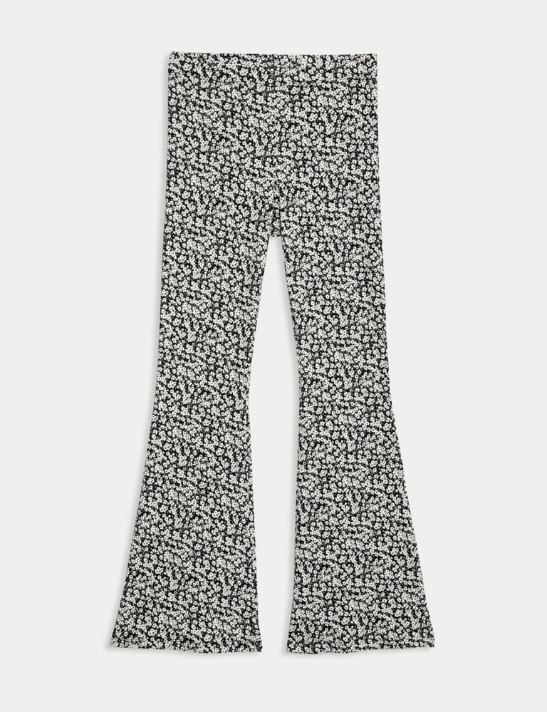 Cotton Rich Flared Leggings (6-16 Yrs) 2 of 4
