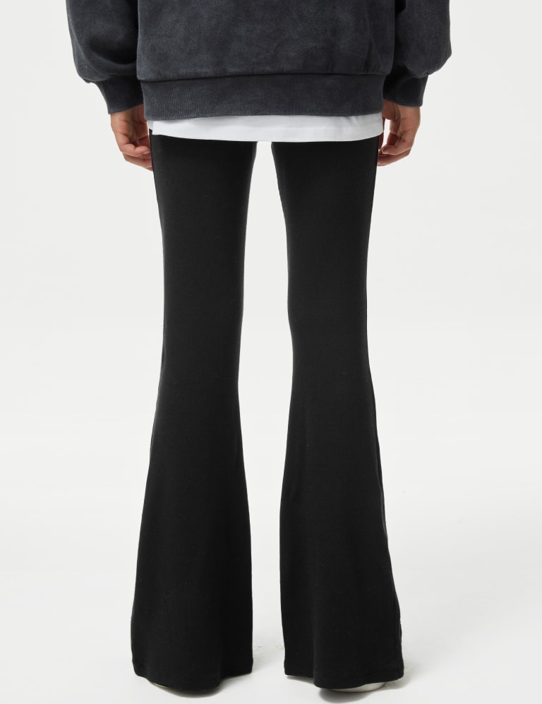 Faux Leather Flared Trousers (6-16 Yrs), M&S Collection