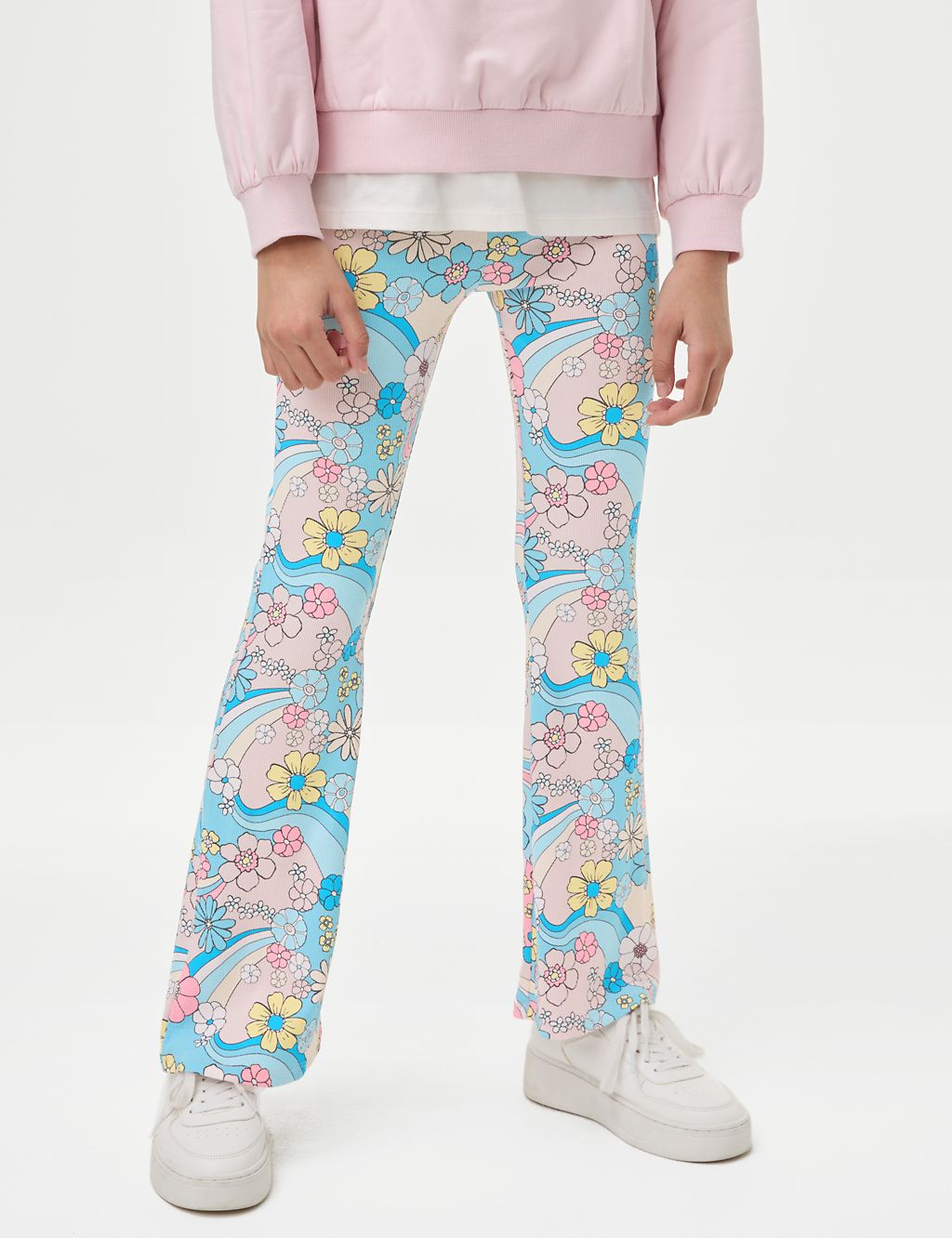 Cotton Rich Flared Leggings (6-16 Yrs) 4 of 5
