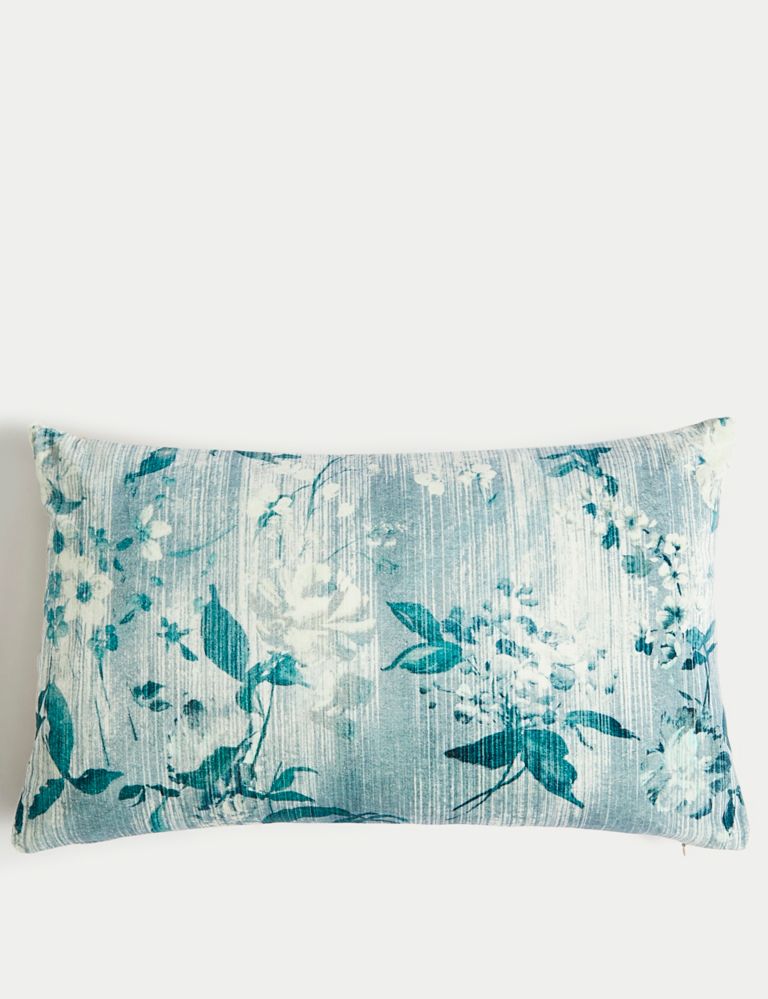 Cotton Rich Floral Bolster Cushion 1 of 5