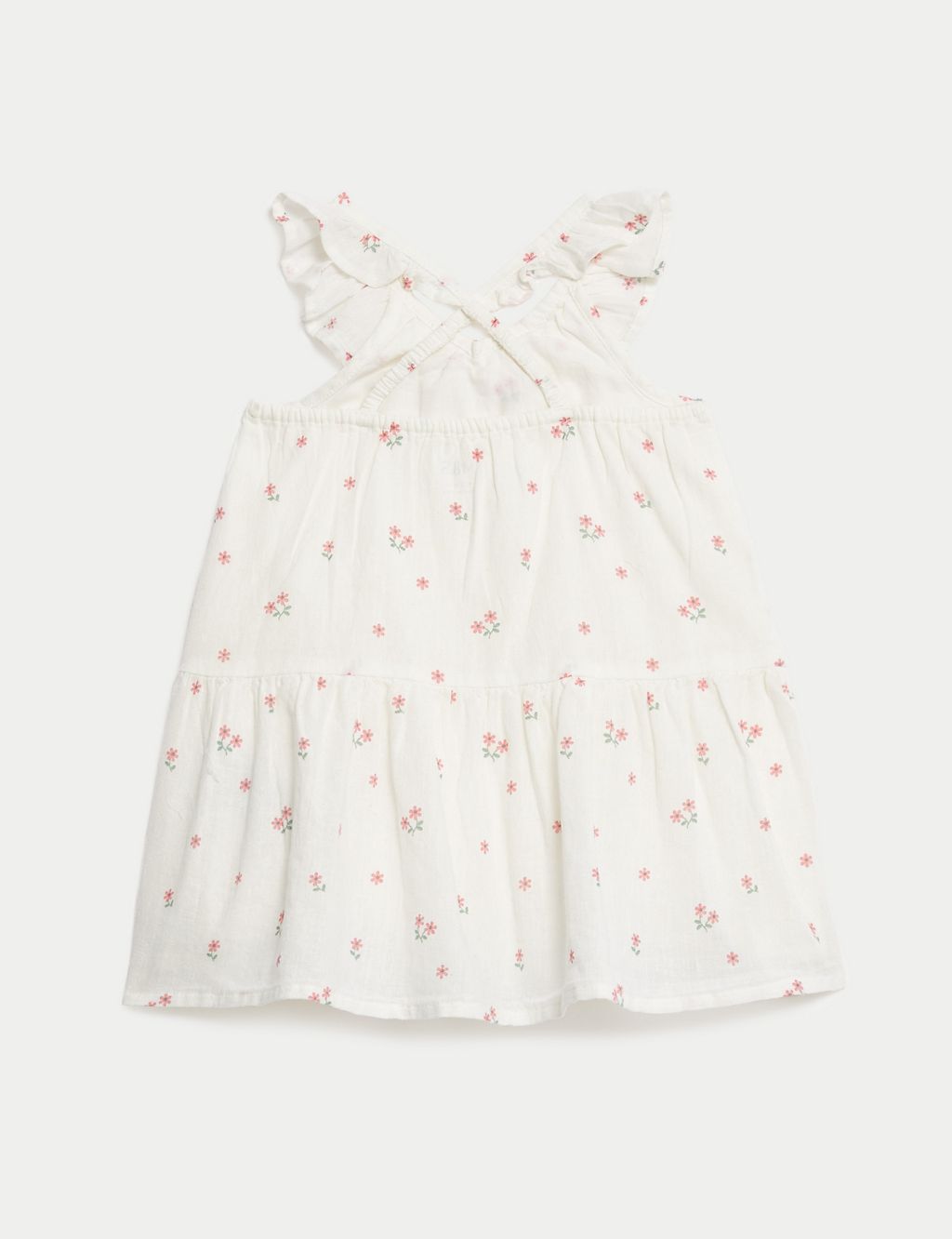 Cotton Rich Floral Dress (0-3 Yrs) 2 of 6