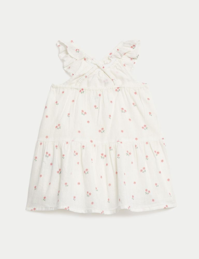 Cotton Rich Floral Dress (0-3 Yrs) 3 of 6