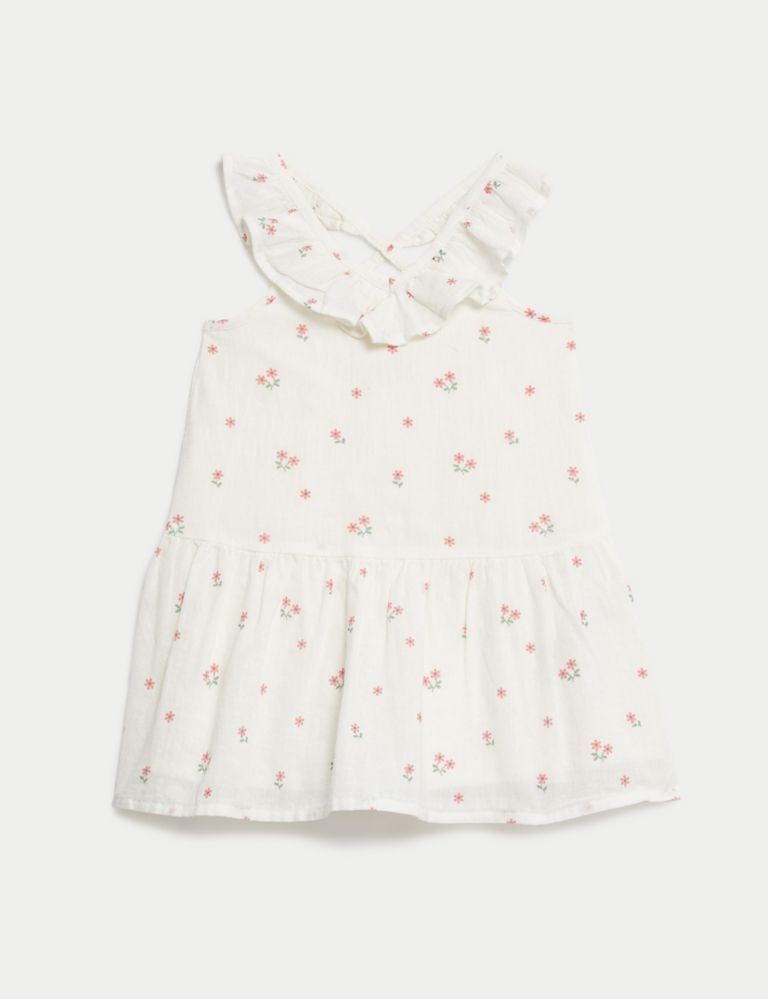 Cotton Rich Floral Dress (0-3 Yrs) 2 of 6
