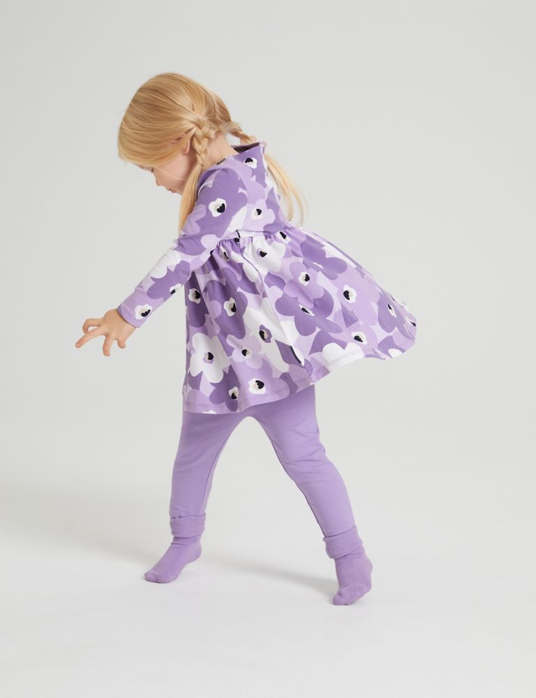 Cotton Rich Floral Dress (1-10 Yrs) 4 of 7