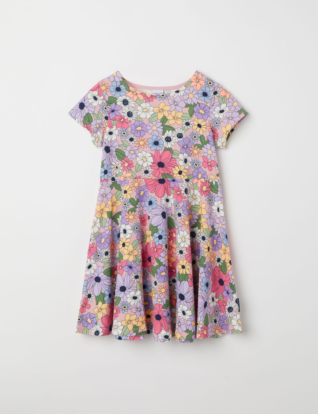 Cotton Rich Floral Dress (1-10 Yrs) 1 of 3
