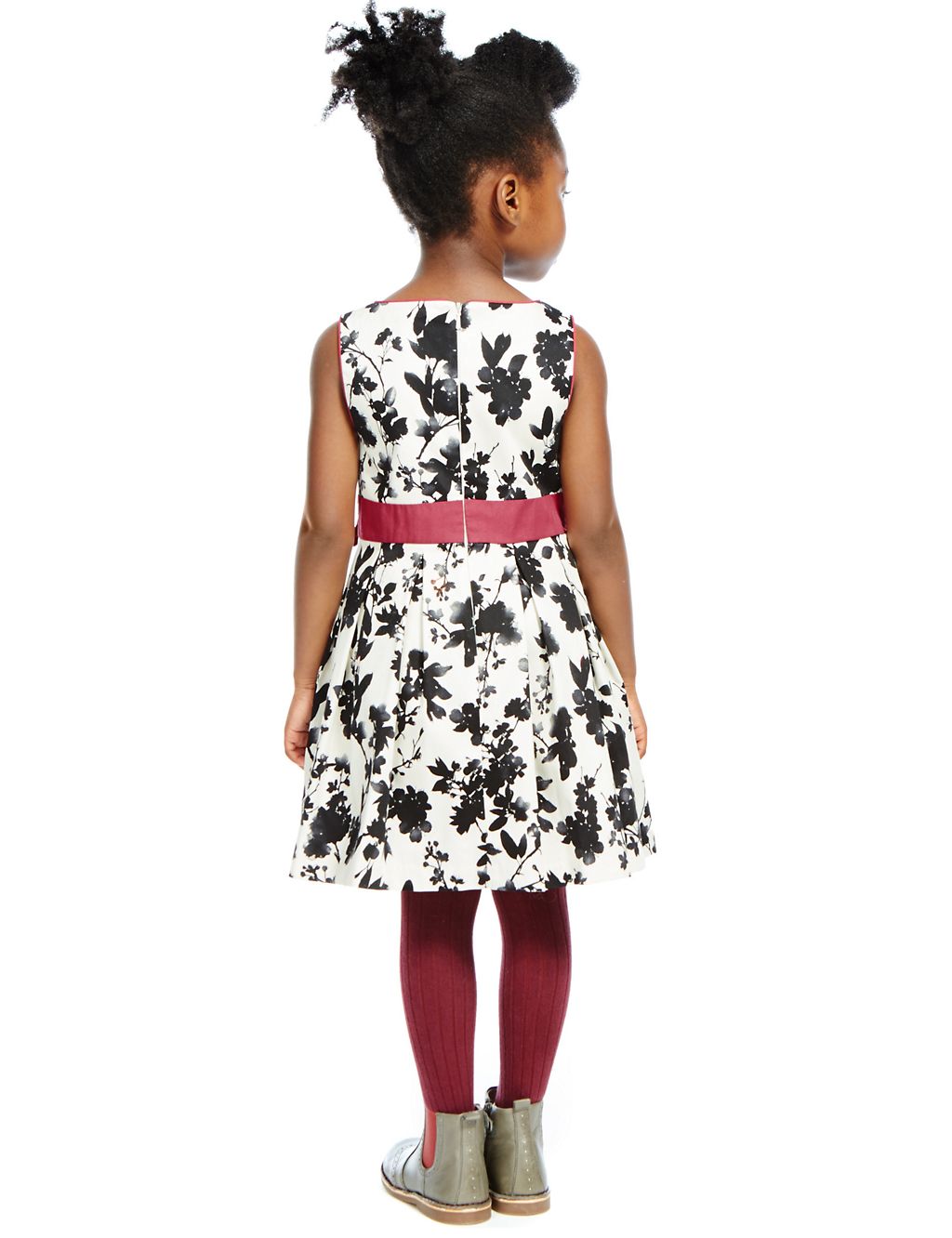 Cotton Rich Floral Dress (1-7 Years) 2 of 3