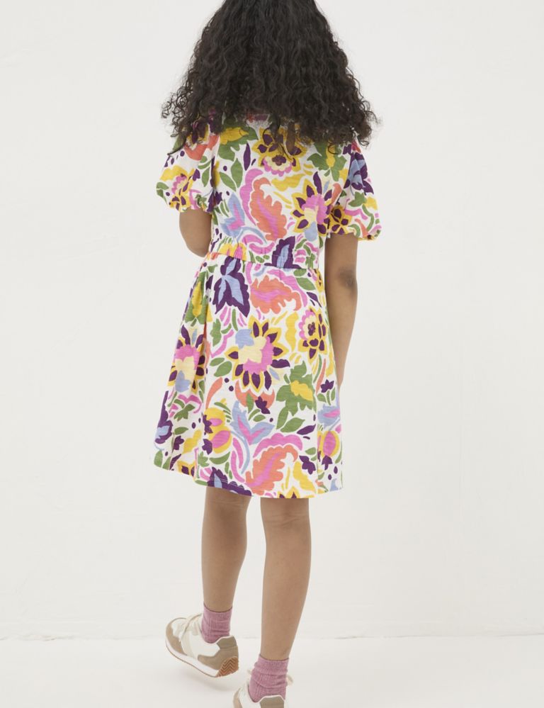 Cotton Rich Floral Dress (3-13 Yrs) 3 of 5