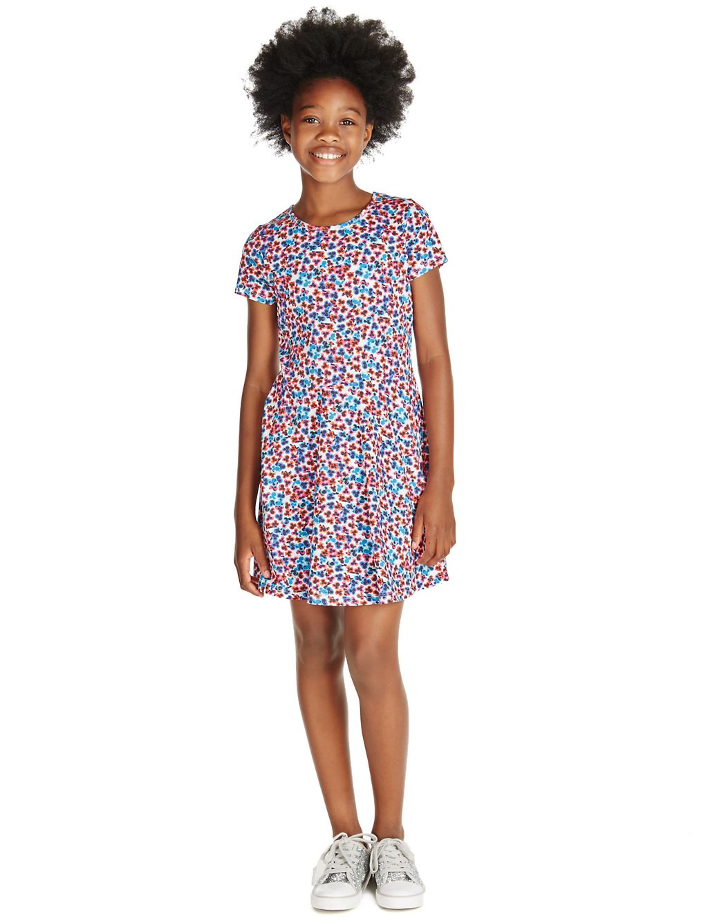 Cotton Rich Floral Dress (5-14 Years) 3 of 3