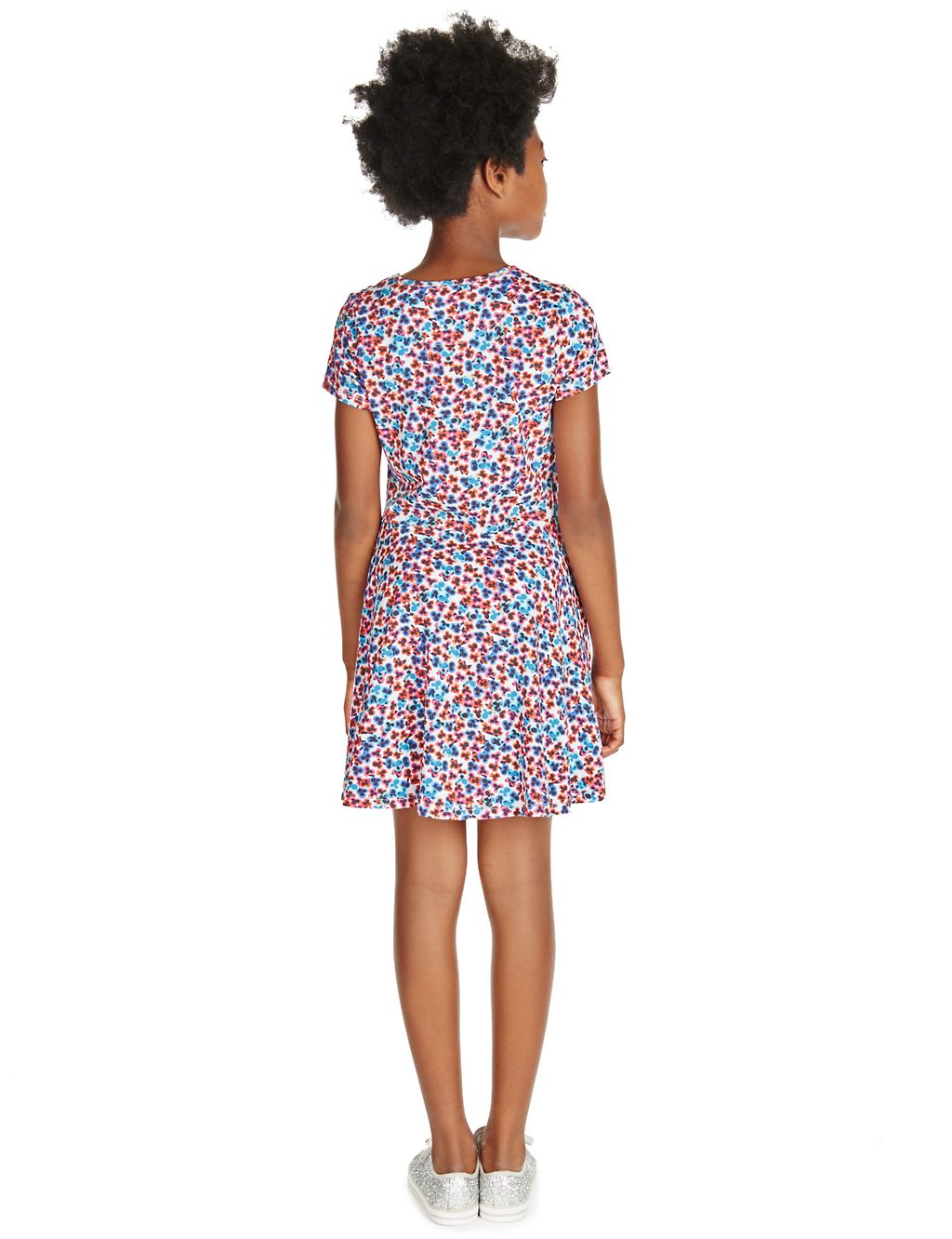 Cotton Rich Floral Dress (5-14 Years) 2 of 3