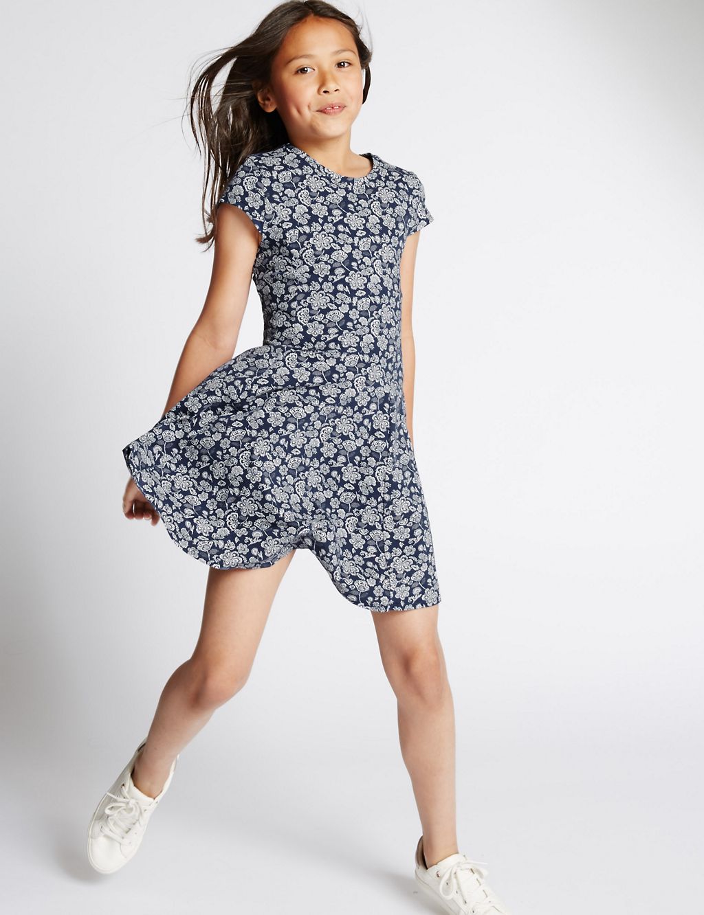 Cotton Rich Floral Dress (5-14 Years) 3 of 5