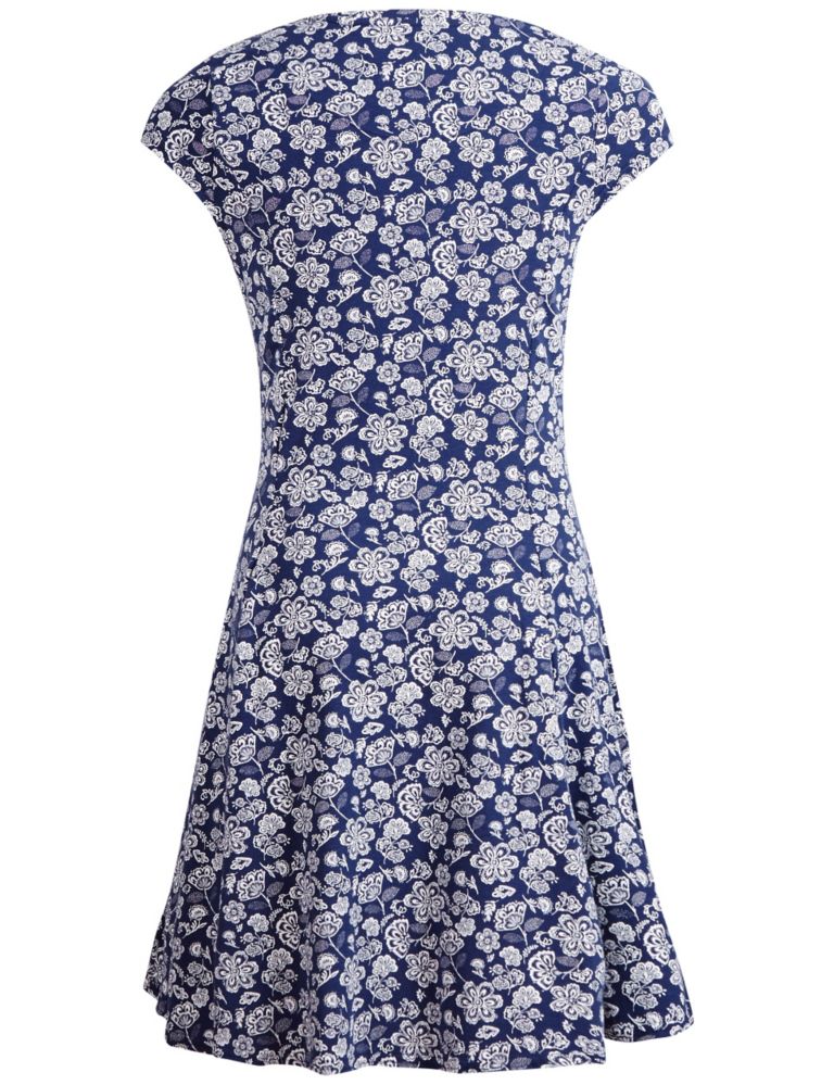 Cotton Rich Floral Dress (5-14 Years) 5 of 5