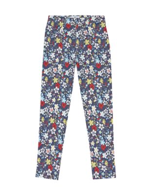 Cotton Rich Floral Jeggings (1-7 Years) Image 2 of 3