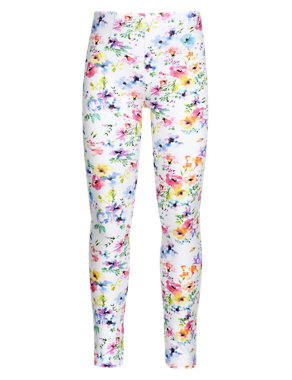 Cotton Rich Floral Jeggings Image 2 of 3
