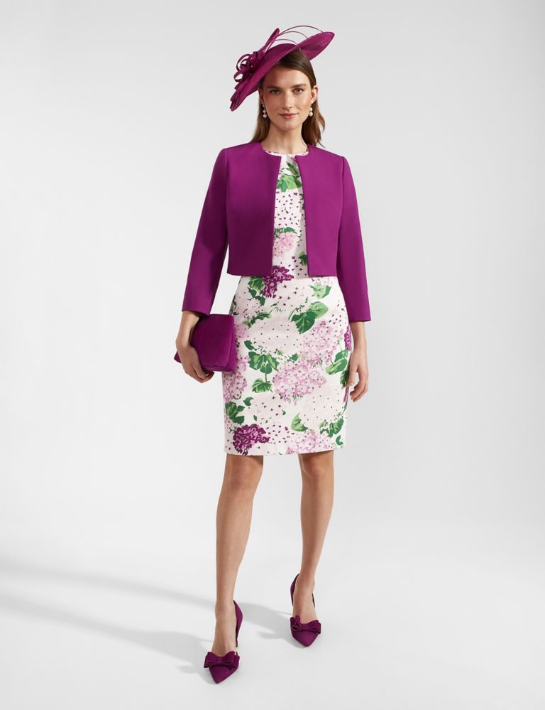 Cotton Rich Floral Knee Length Shift Dress 6 of 8