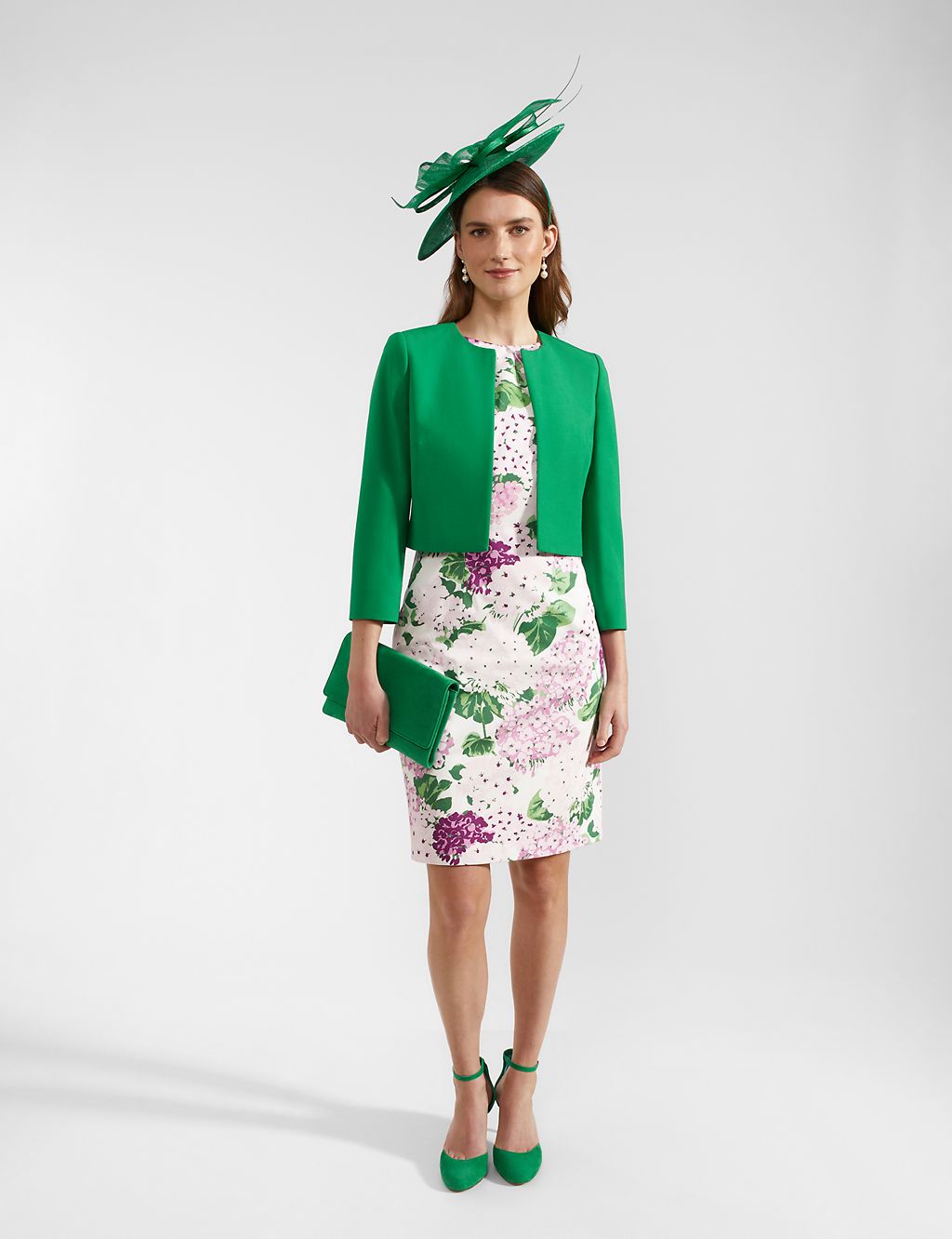 Cotton Rich Floral Knee Length Shift Dress 5 of 8