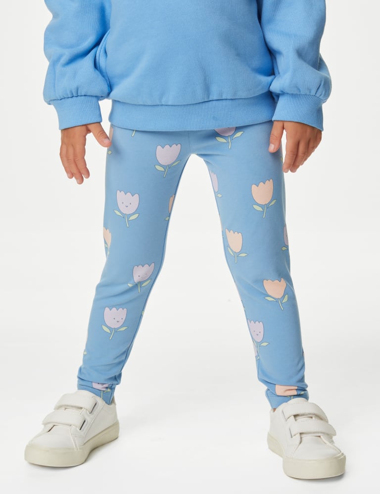 Baby girl floral leggings discount