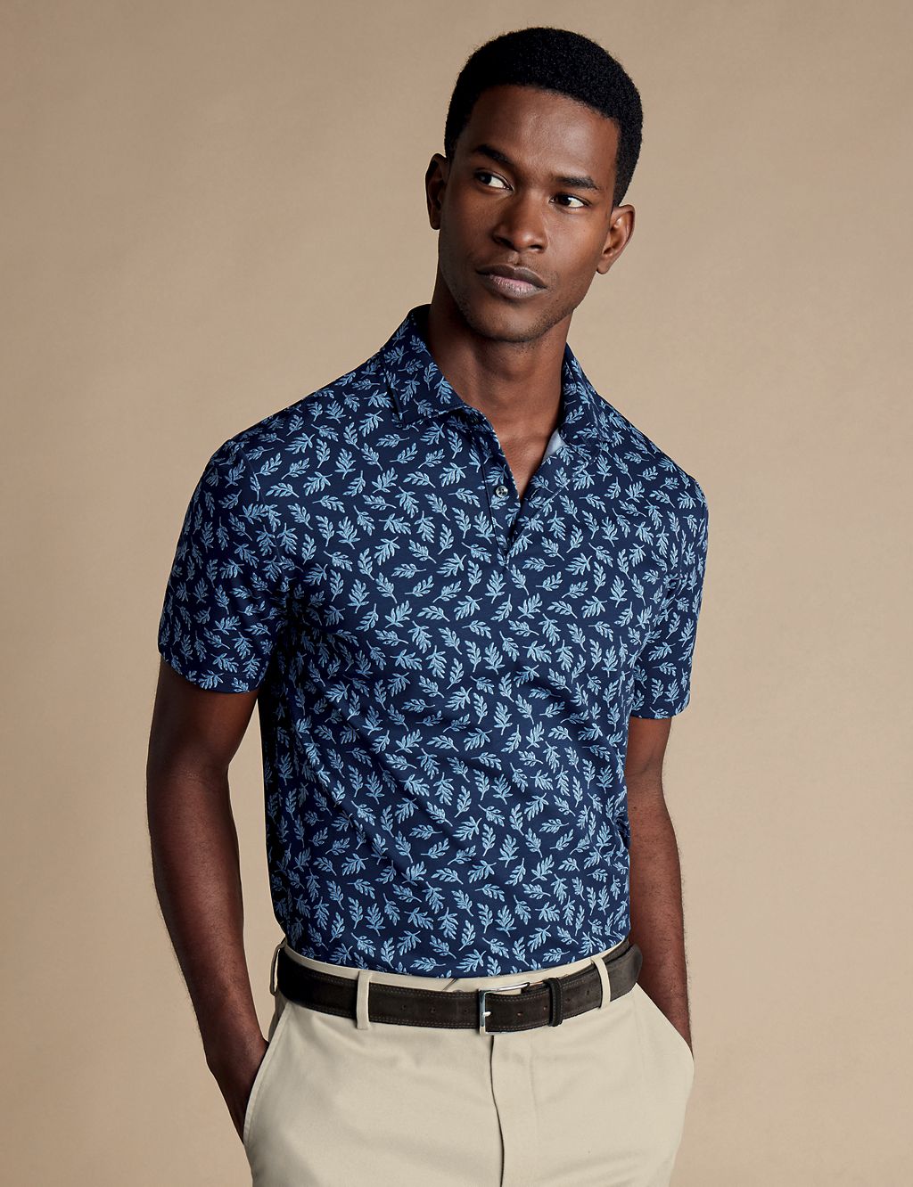 Cotton Rich Floral Polo Shirt 2 of 6