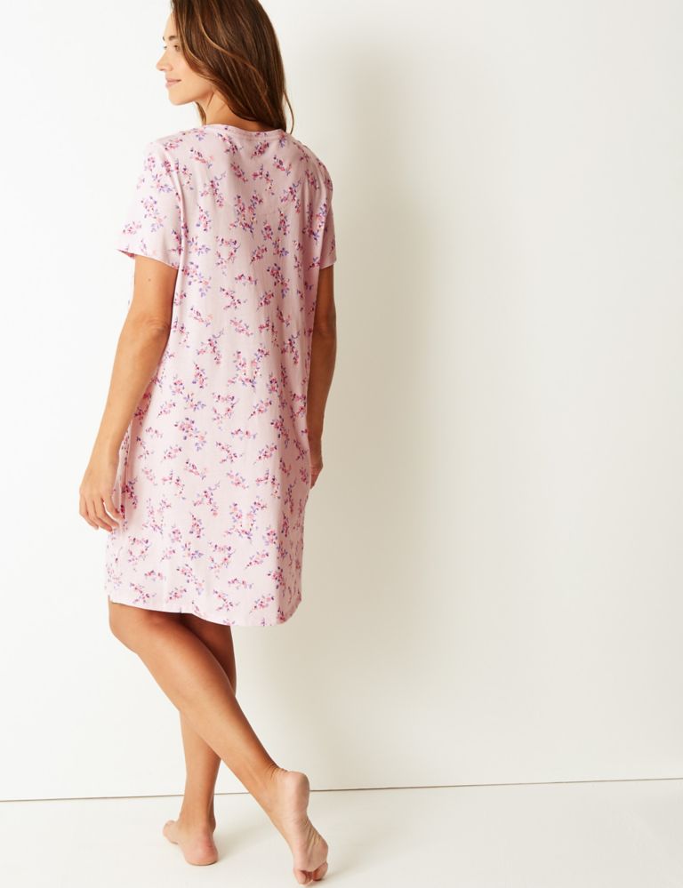 Cotton Rich Floral Print Nightdress 3 of 4