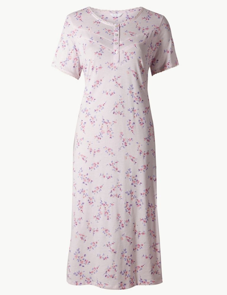 Cotton Rich Floral Print Nightdress 2 of 4
