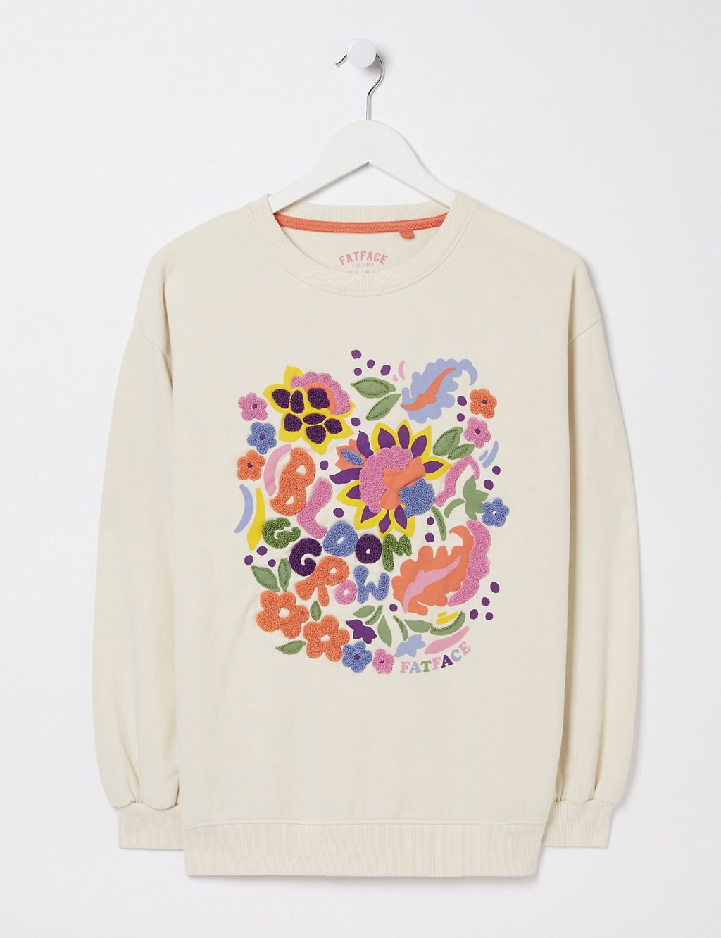 Cotton Rich Floral Sweatshirt 1 of 5