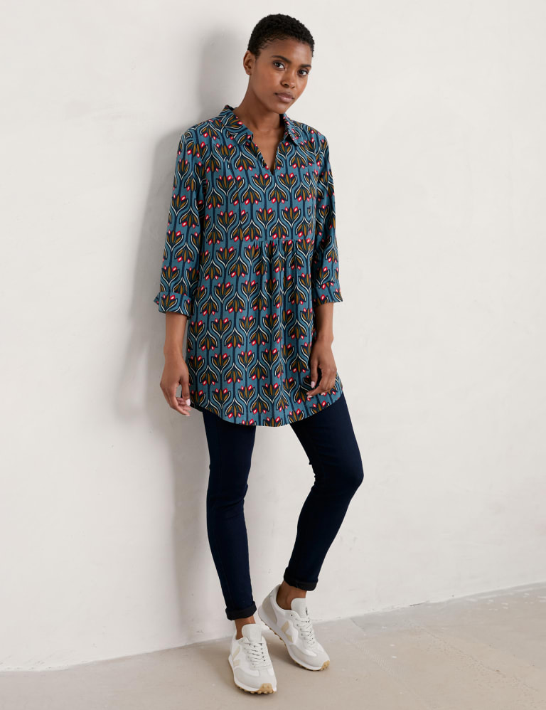 Cotton Rich Floral Tunic Seasalt Cornwall M S