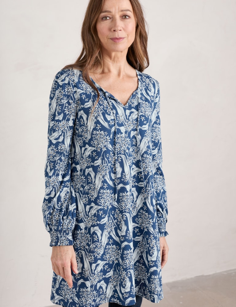 Cotton Rich Floral Tunic Seasalt Cornwall M S
