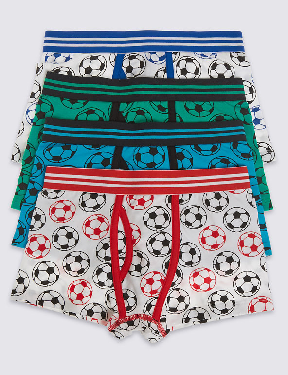 Cotton Rich Football Trunks (3-16 years) Image 1 of 1