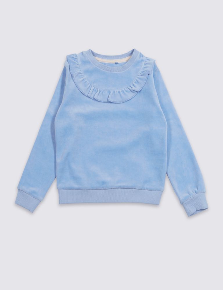 Cotton Rich Frill Jumper (3 Months - 7 Years) 2 of 4