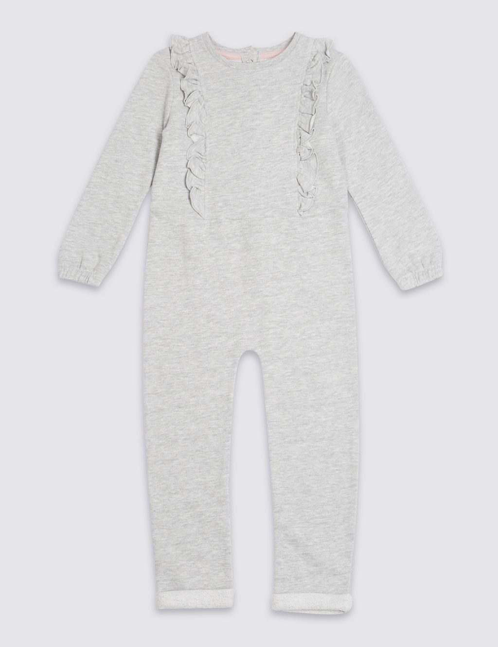 Cotton Rich Frill Jumpsuit (3 Months - 7 Years) 1 of 5