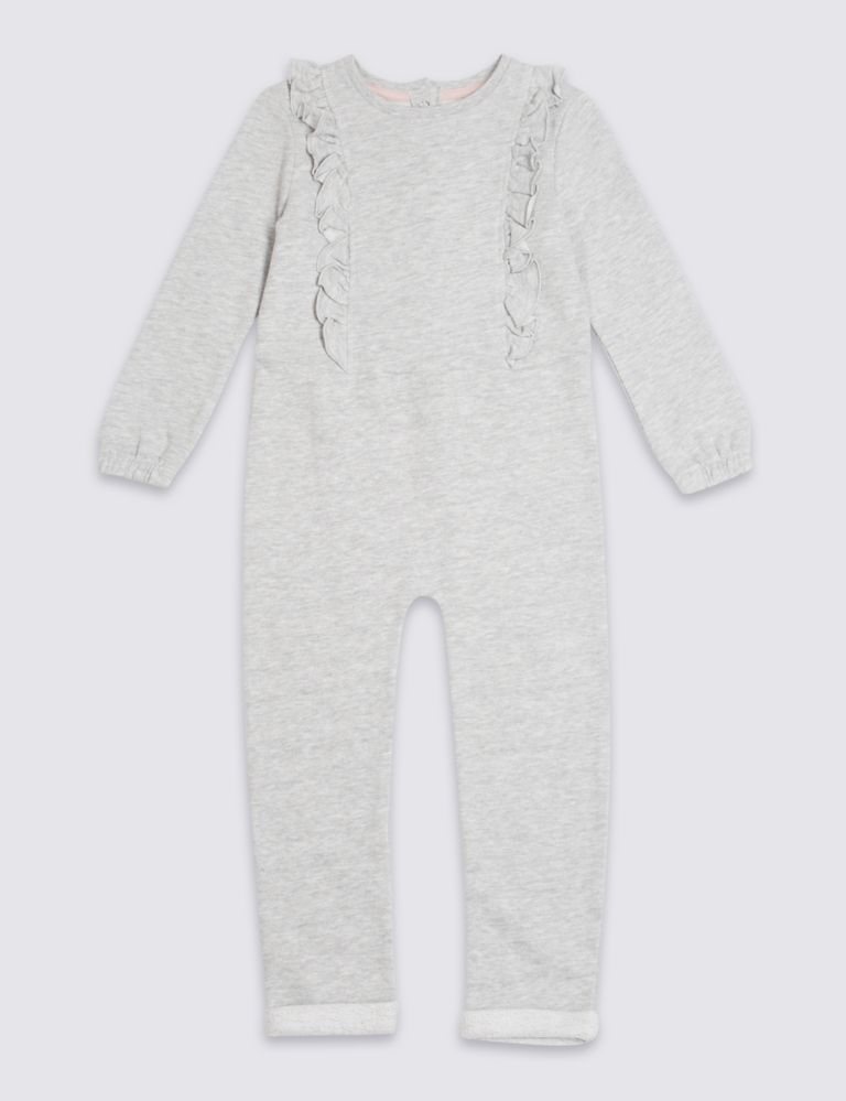 Cotton Rich Frill Jumpsuit (3 Months - 7 Years) 2 of 5