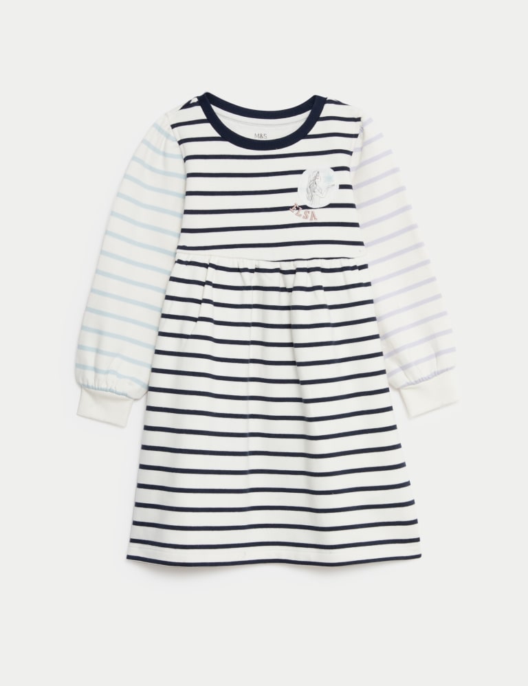Striped cheap sweatshirt dress