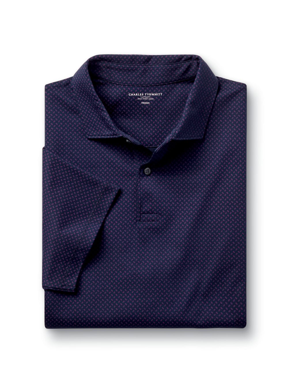 Cotton Rich Geometric Polo Shirt 1 of 6