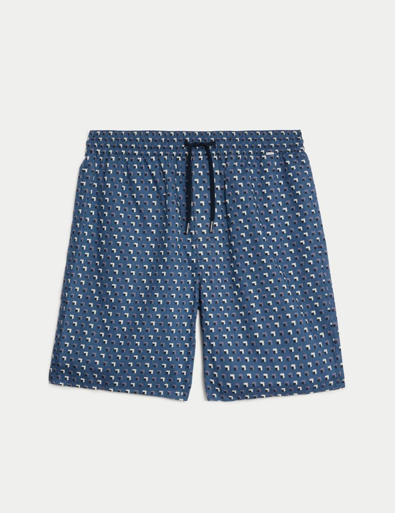 Cotton Rich Geometric Pyjama Shorts 2 of 5