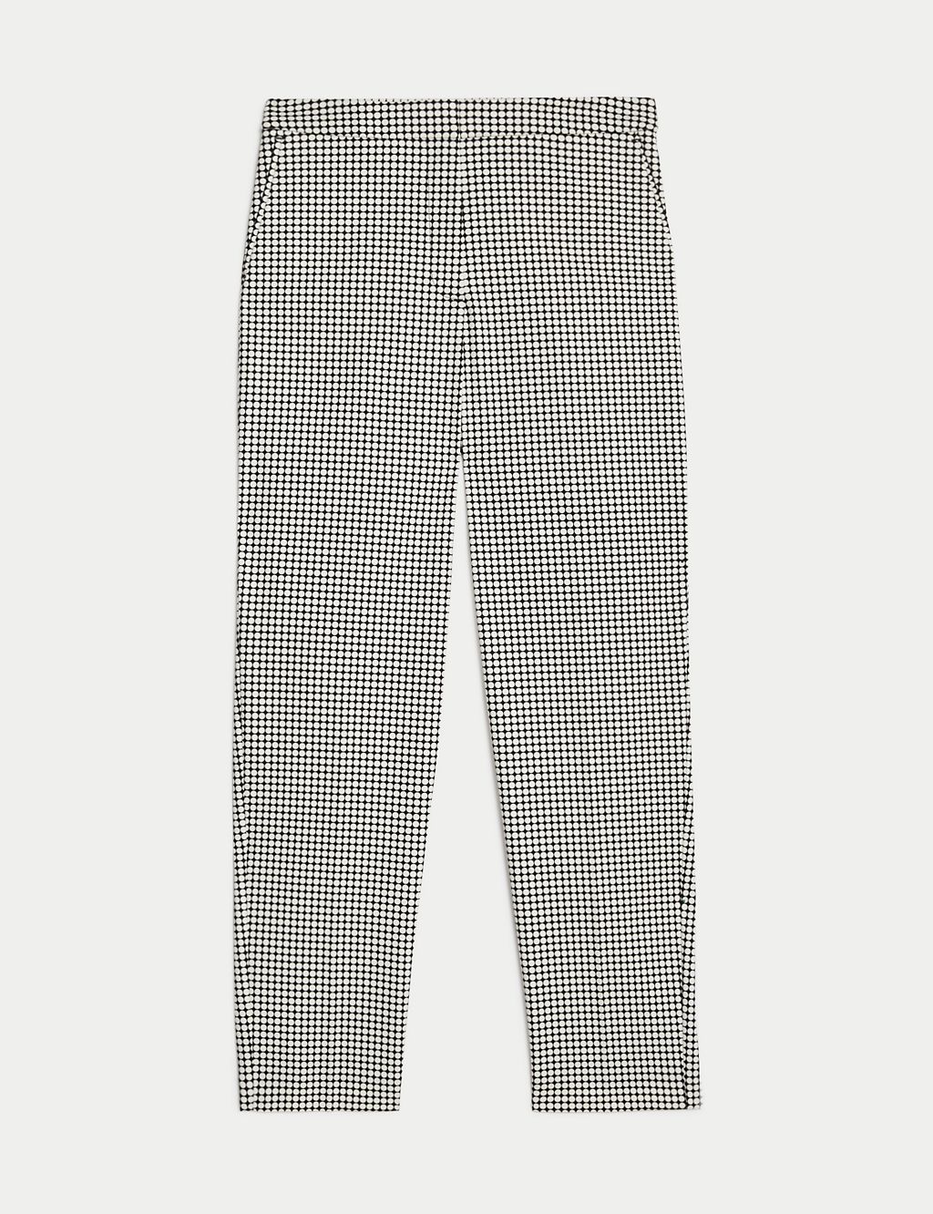 Cotton Rich Geometric Slim Fit Ankle Grazer Trousers 1 of 5