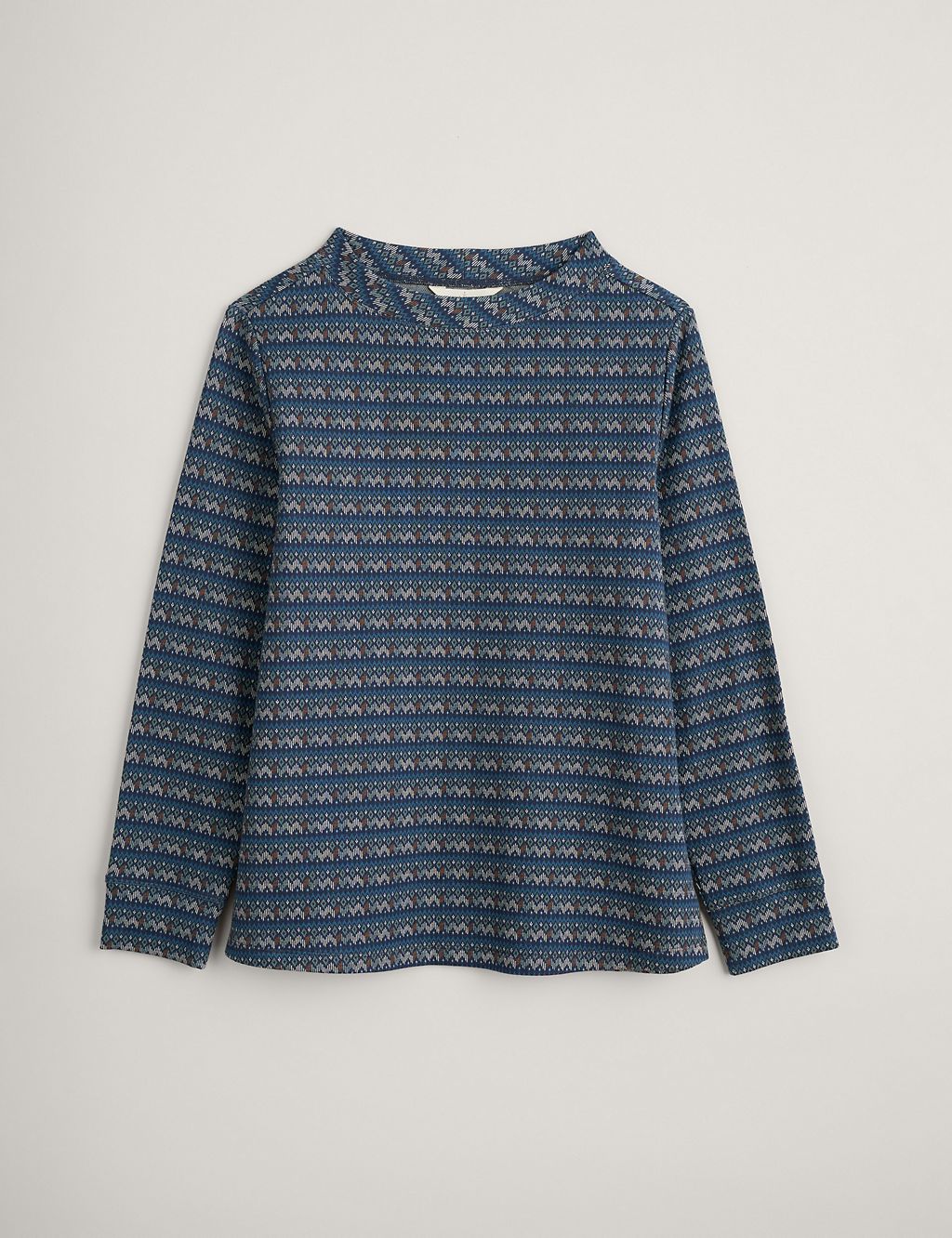 Cotton Rich Geometric Sweatshirt 1 of 5