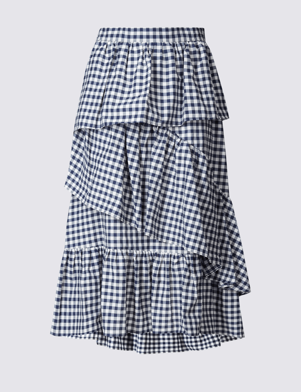 Ruffle gingham skirt store