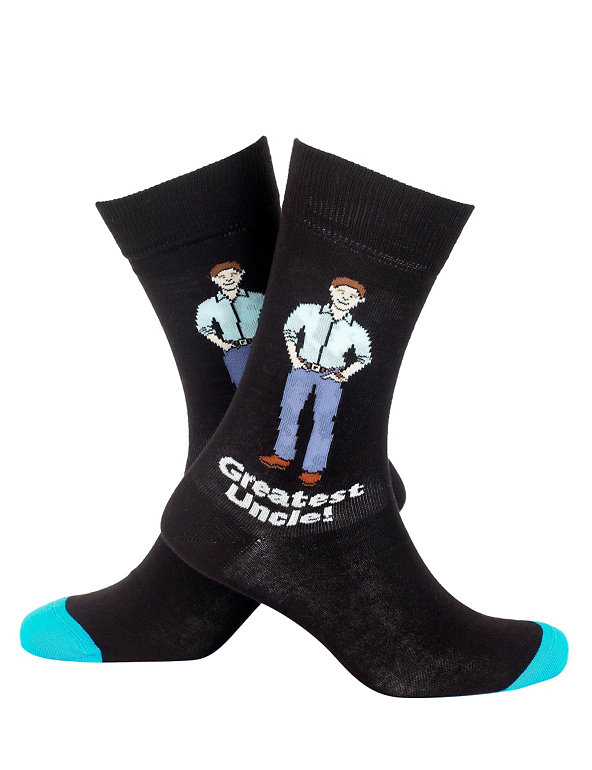 Cotton Rich Greatest Uncle Socks Image 1 of 1